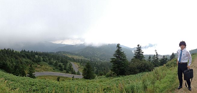 横手山山頂近くからの絶景