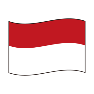 国旗：インドネシア