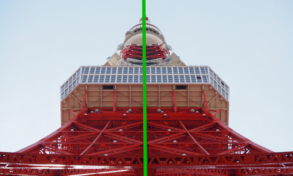 二分割構図東京タワー